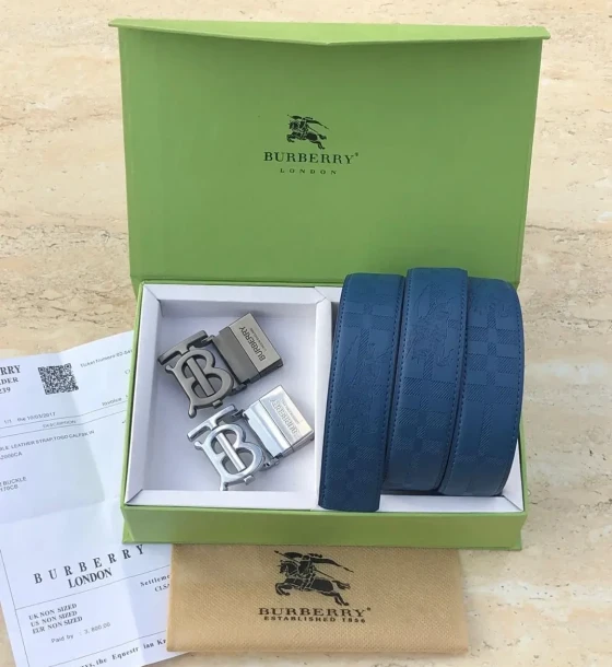 Burberry Two Buckle Set Belt first copy