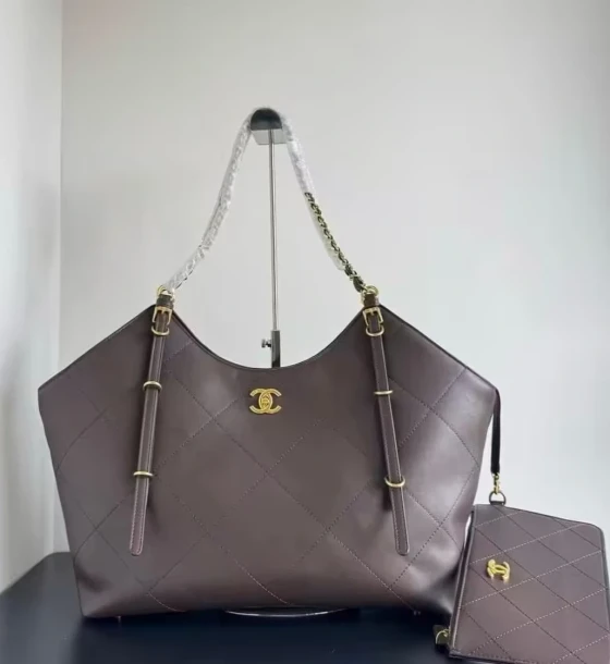 Chanel Classic 25S Coffee Color Maxi Tote Bag first copy