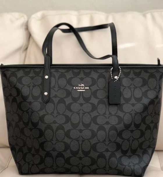 Coach Black City Tote Bag (With Box) first copy
