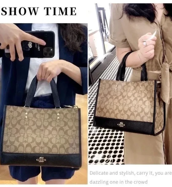Coach Dempsey Carryall In Signature Bag first copy