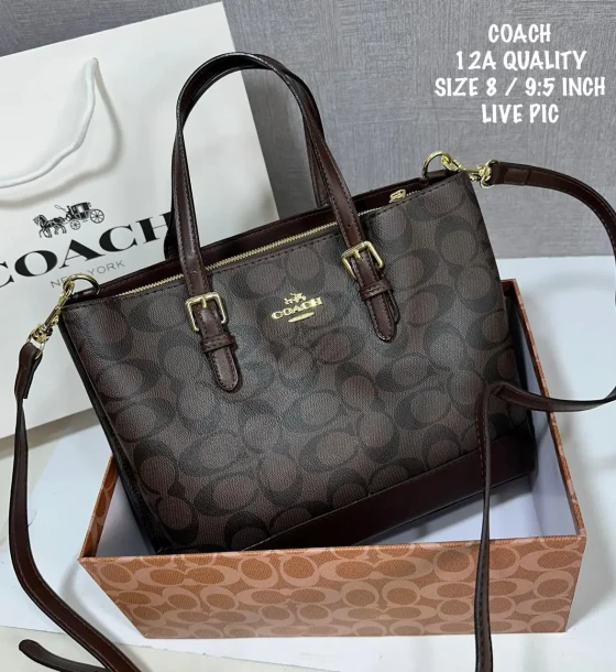Michael Kors Mollie Tote 25 In Signature Chambray Bag first copy