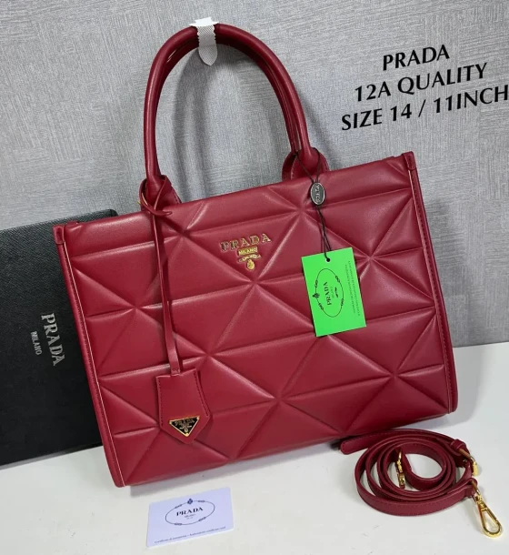 Prada Diamond Cut Tote Bag first copy
