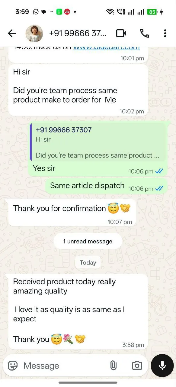 WhatsApp Feedback