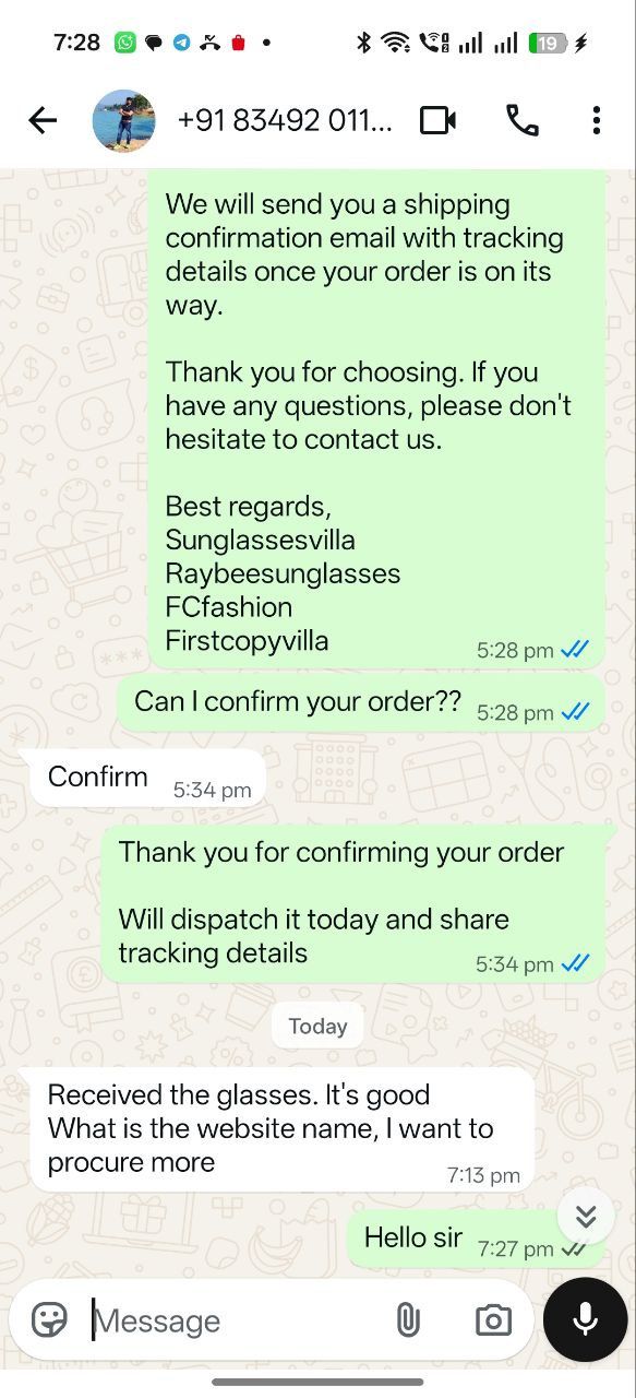WhatsApp Feedback