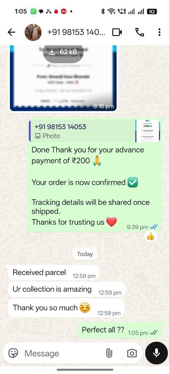 WhatsApp Feedback