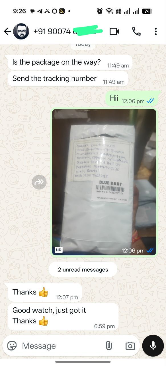 WhatsApp Feedback