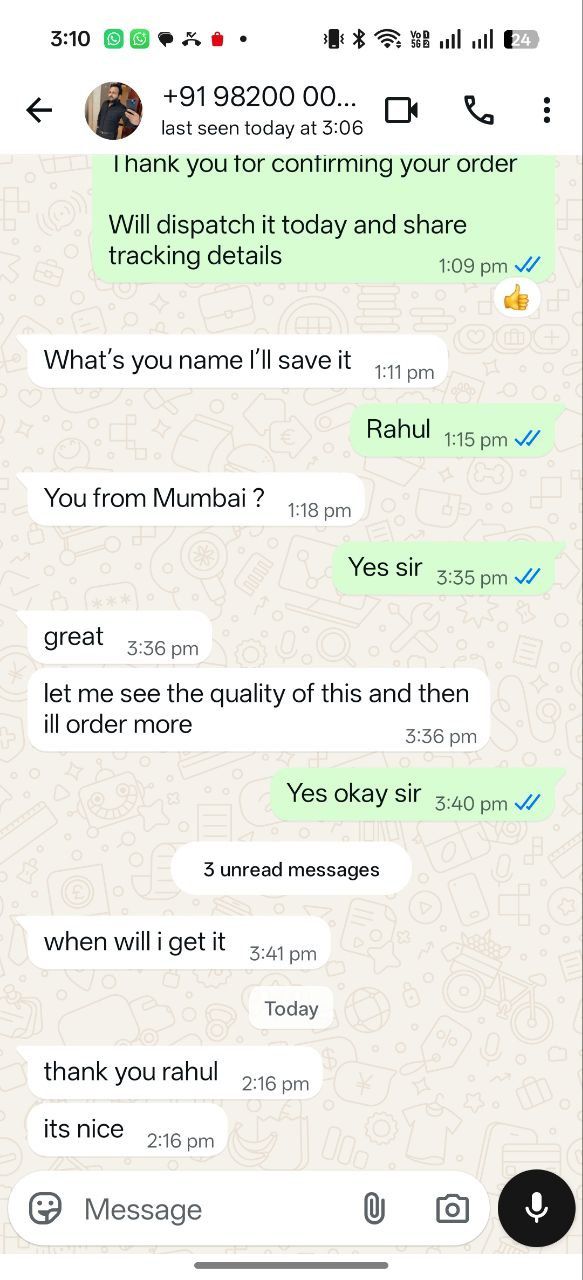 WhatsApp Feedback