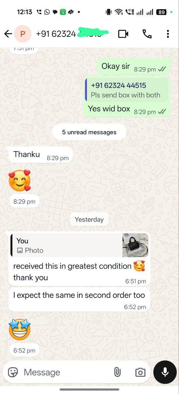 WhatsApp Feedback