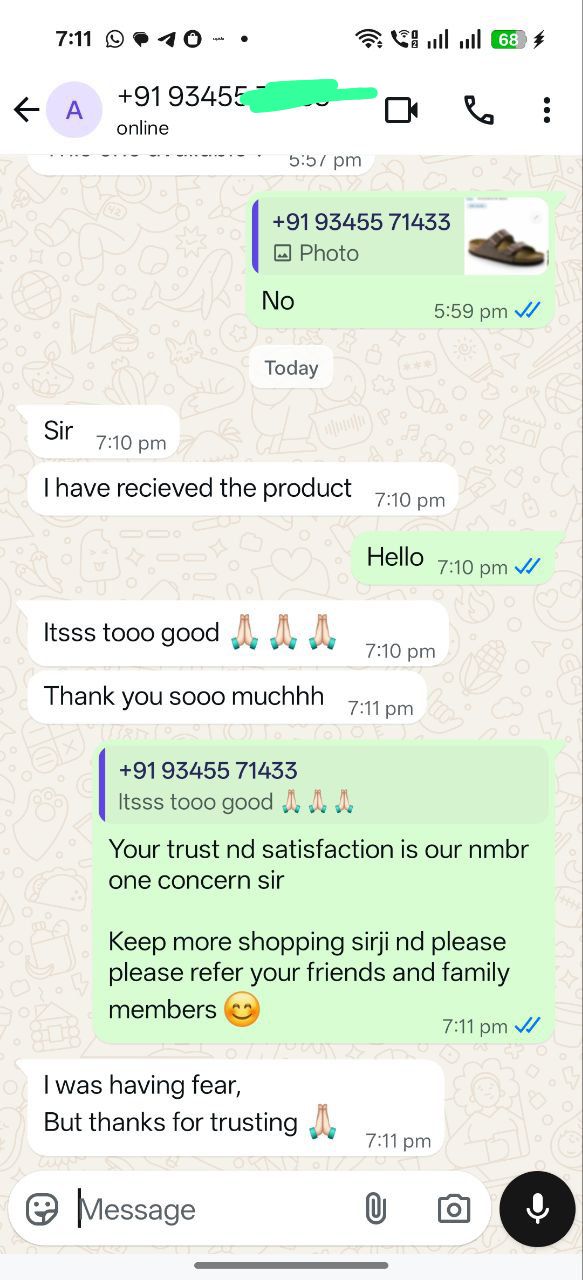 WhatsApp Feedback