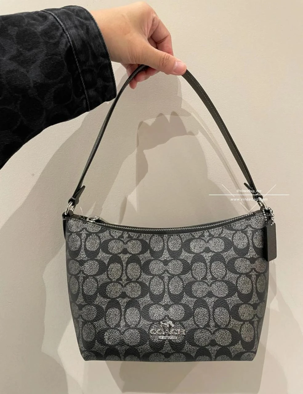 Zip Top Shoulder Bag