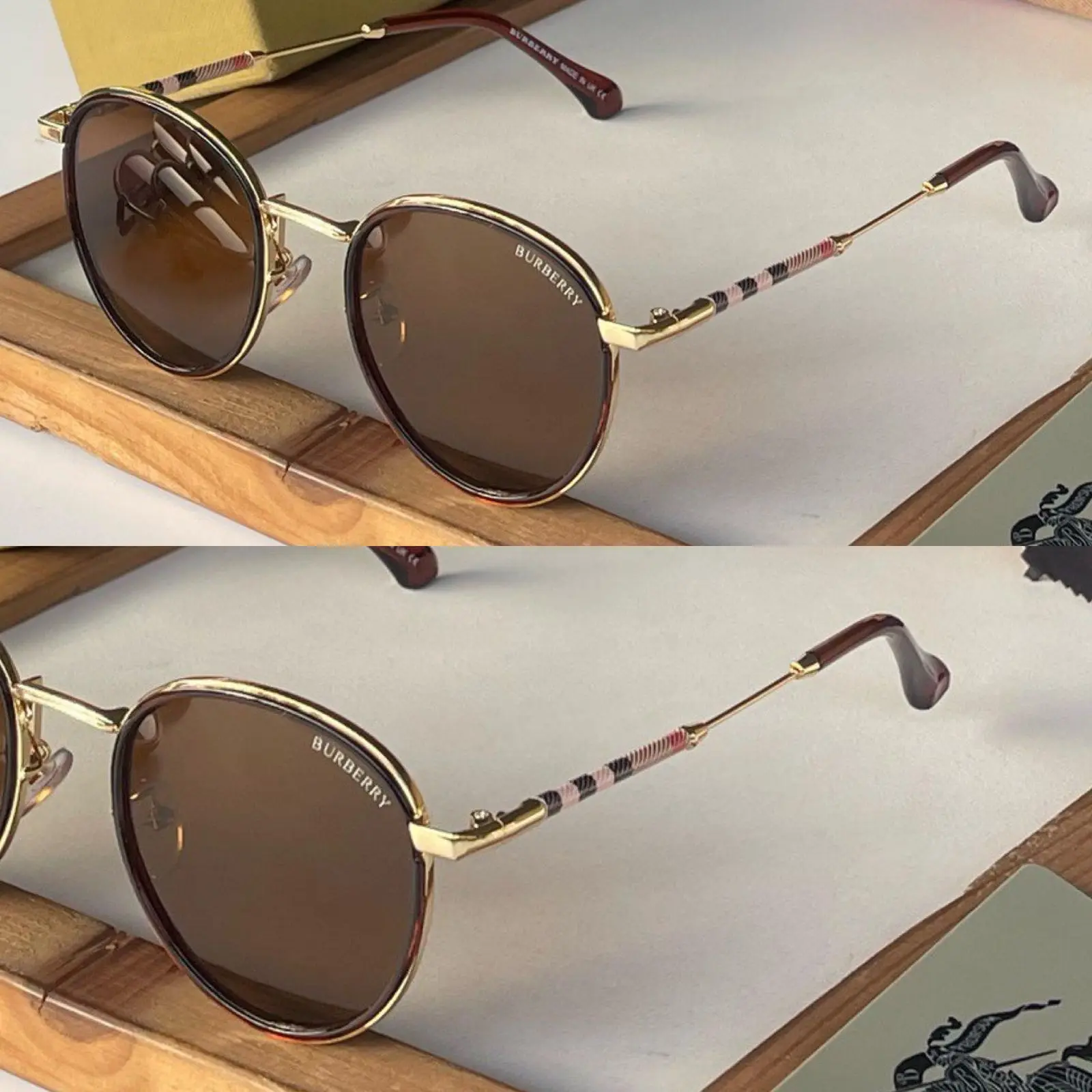 Burberry Br972 Unisex Sunglasses - Option 2