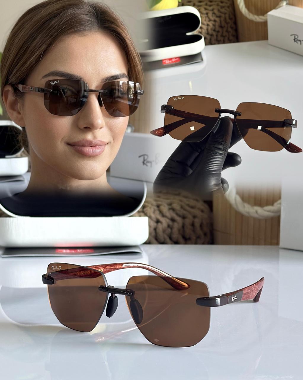 R2026b Premium Rimless Sunglasses - Option 2