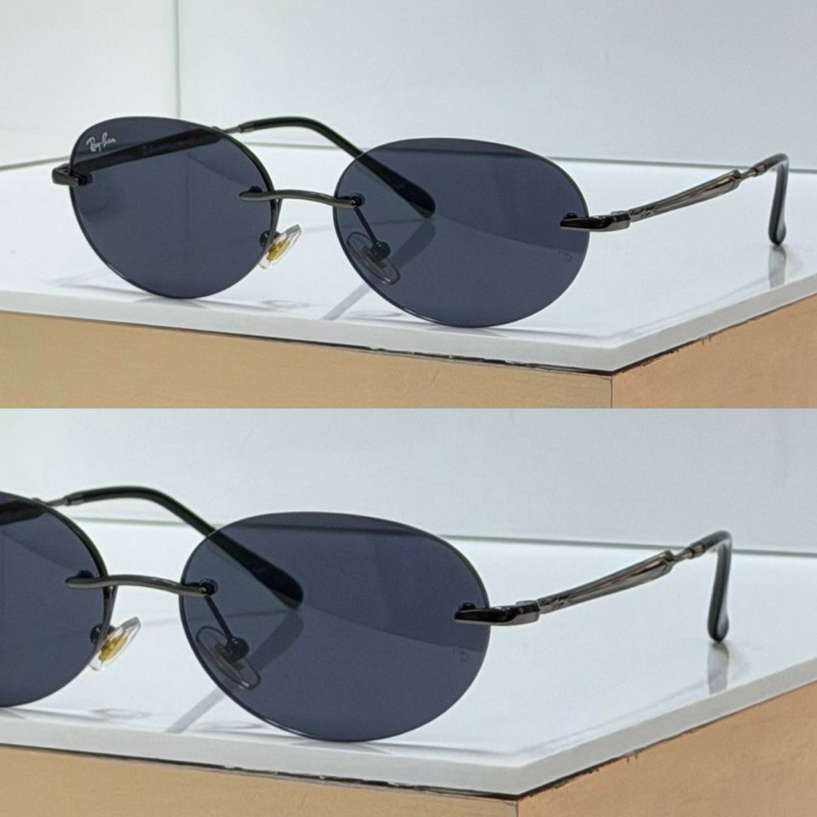 R3767 OVAL RIMLESS SUNGLASSES - Option 4