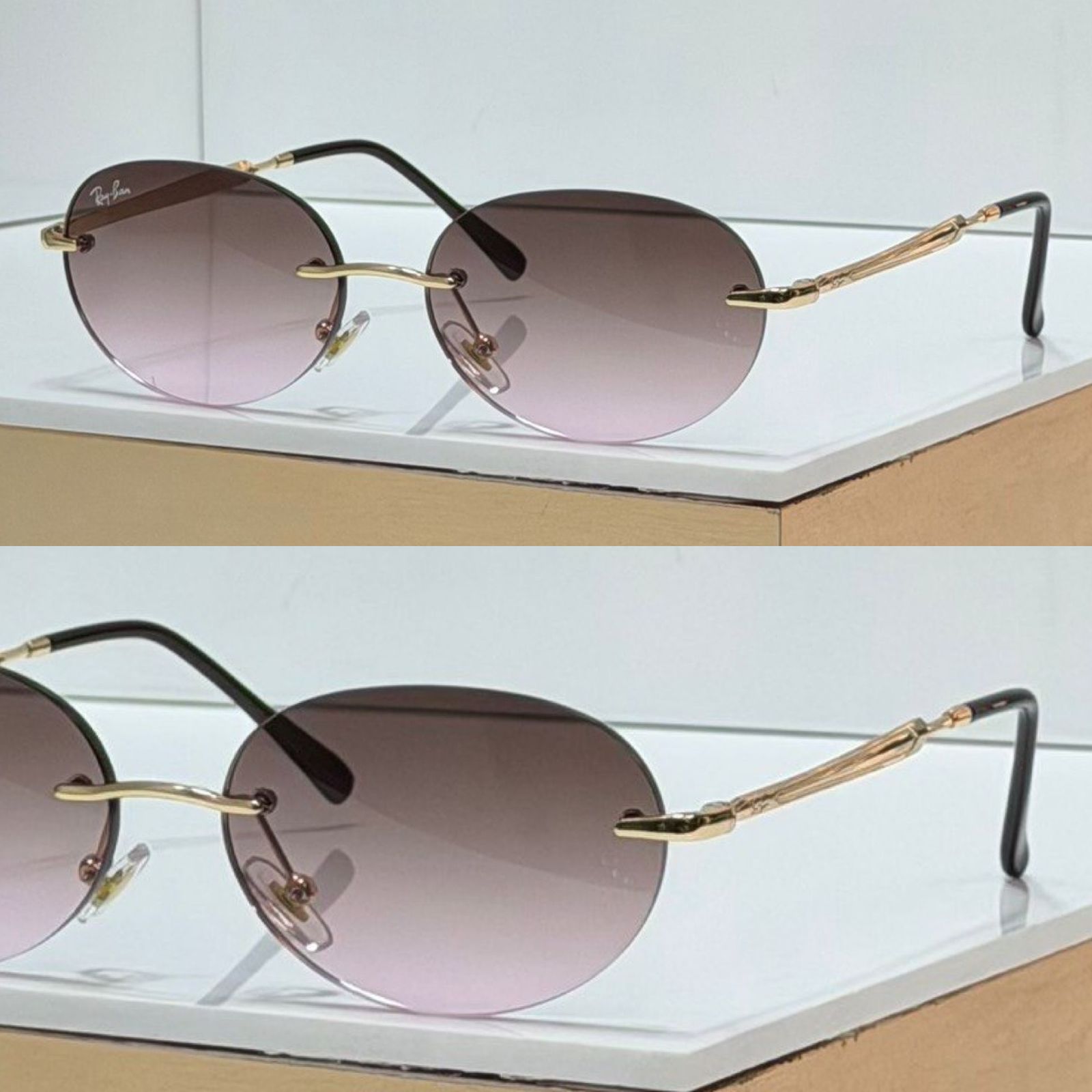 R3767 OVAL RIMLESS SUNGLASSES - Option 5